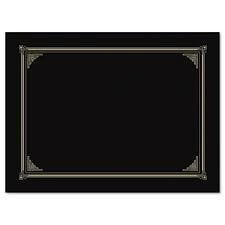 Limited Papers (TM). Certificate Folder  Cover  9.5 x 12.3/4 Inch Folded  with Die Cut Corners  Designed to Hold Letter Size 8.5 x 11 Inch  8 x 10 Inch  and A4 (8.27""x11.66"") (Black) (5 Pcs.)